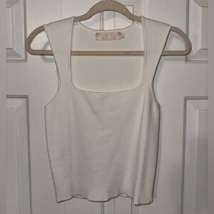 Elegant Cream Tank Top by LC